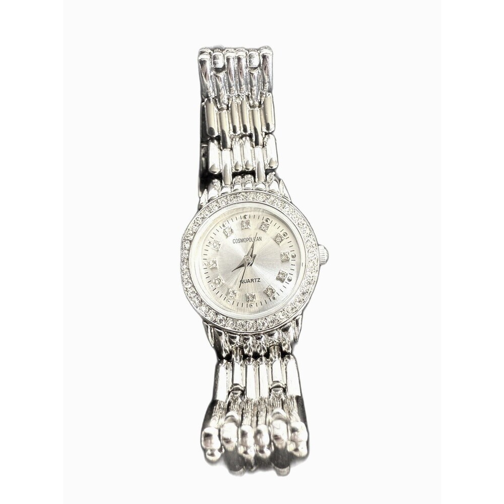 Cosmopolitan Hearst Ladies Silver Analog Watch, New In Box With Papers.